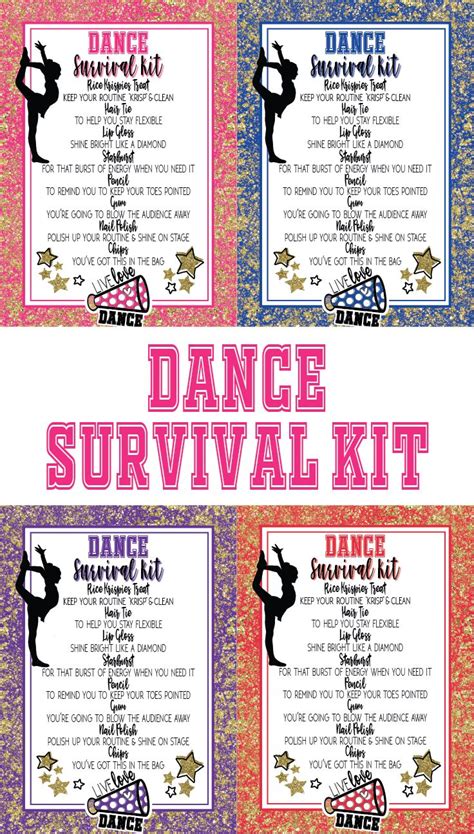 Dance Survival Kit Dance Competition Gift Dancer Gift Dance Team