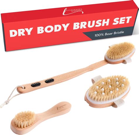 Amazon Premium Dry Brushing Body Brush Set For Lymphatic Drainage