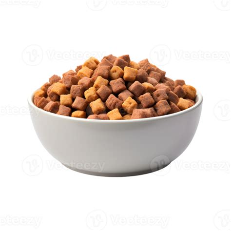 Dry dog food in a bowl isolated on a transparent background 27182493 PNG