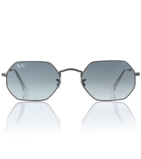 Ray Ban Octagonal Classic Sunglasses In Blue Lyst