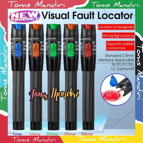 Jual Visual Fault Locator Laser Fiber Optic 10 20 30 MW Shopee