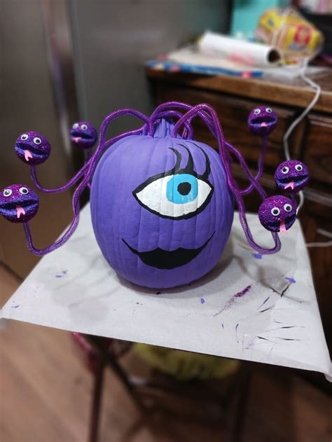 Celia From Monsters Inc Disney Pumpkin Painting Creative Pumpkin