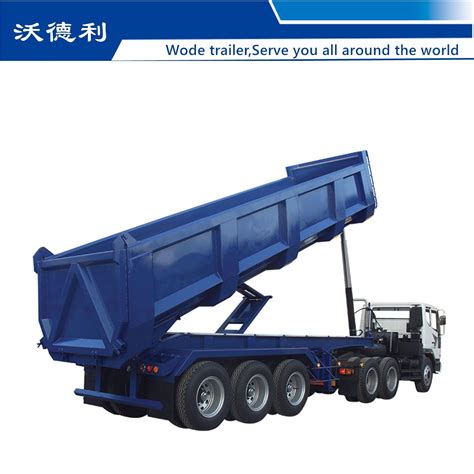 3 Axle Hydraulic 45 Cubic Meters Tipper Truck Dump Semi Trailer China