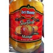 Del Monte Mango In Extra Light Syrup Calories Nutrition Analysis