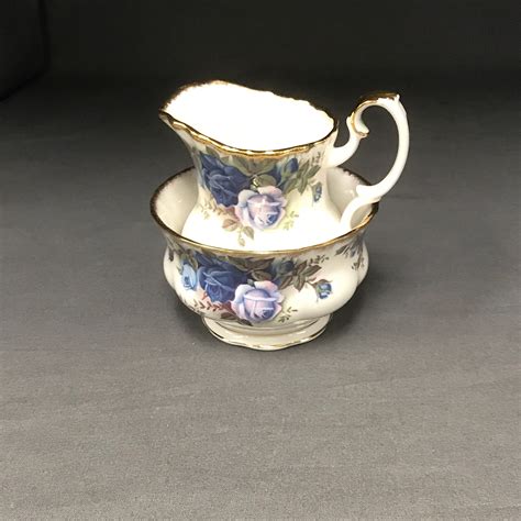 Royal Albert Moonlight Rose After Dinner Cream Sugar Set Echo S China