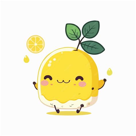 Premium Vector Vector Cute Lemon Cartoon Style