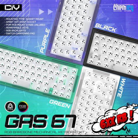 Jual Ciy Gas Gas Gasket Mount Barebone Rgb Mechanical Keyboard