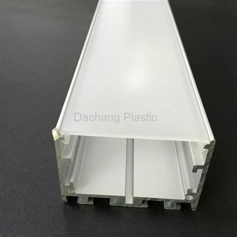 China 50mm Wide Frosted Polycarbonate Diffuser For Led Aluminum Profile