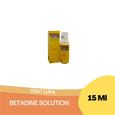 Jual Betadine Solution 15 Ml 1 Botol Shopee Indonesia