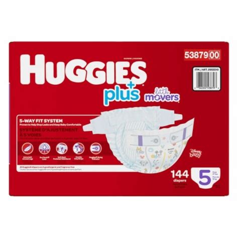 Huggies Plus Diapers, Size 5 (27+ Pounds), 144 Count, 144 count - Kroger