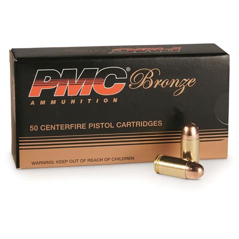 Pmc Bronze Acp Fmj Grain Rounds Acp Ammo