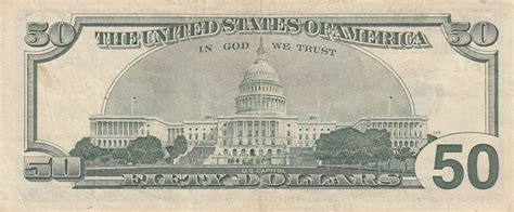 United States 50 Dollar Bill