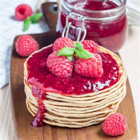 Coconut Crepes With Raspberry Sauce Rogers Foods