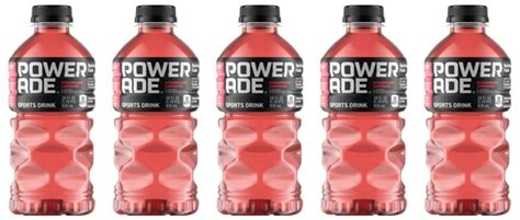 Powerade Sport Drink Bottles 28 Fl Oz 5 Pack Strawberry Lemonade Grocery