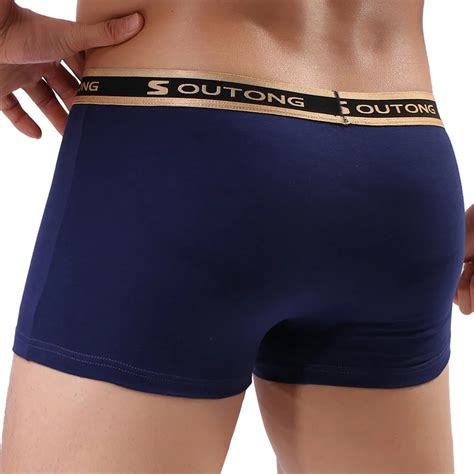 New Develop Mens Solid Underwear Knickers Boxer Shorts Bulge Pouch