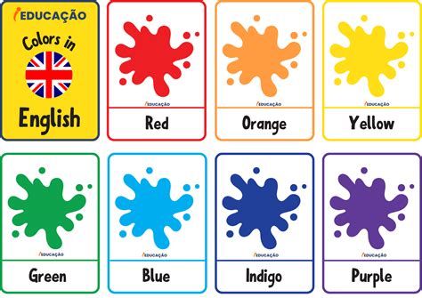 Atividades das Cores em Inglês para os Anos Iniciais