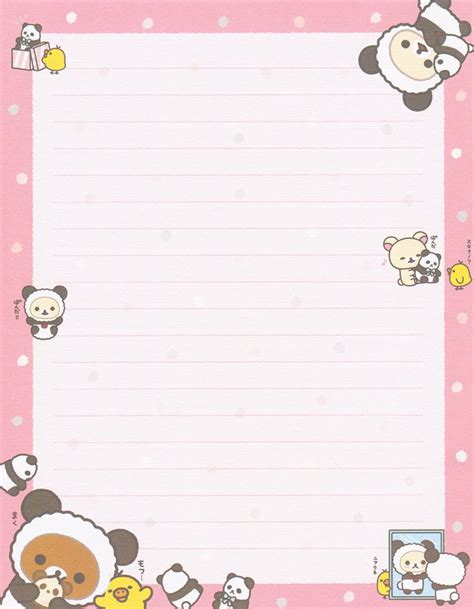 San X Rilakkuma Panda Letter Set 1 Oso