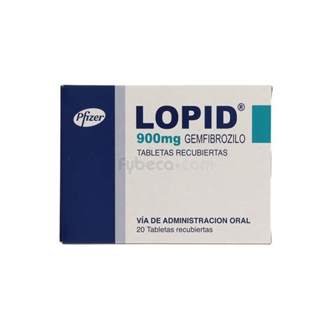 Lopid 900 Mg Blíster Unidad Fybeca