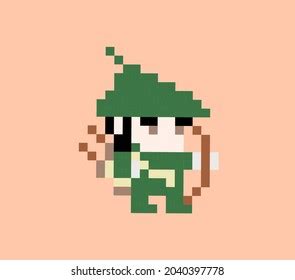 Archer Pixel Art Character Game Asset Stock Illustration 2040397778 ...