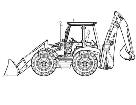 Dibujos De Excavadora Para Colorear