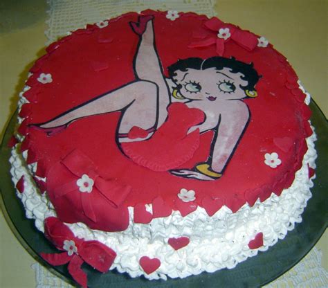 Bolo Da Maria Betty Boop Papel De Arroz Pastilhagem