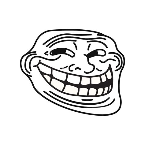 Troll Face Meme | Mascot DTG Printing Design | e4Hats – e4Hats.com