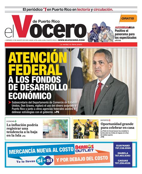 El Vocero edición 12 de agosto de 2022 by El Vocero de Puerto Rico Issuu