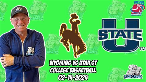 Wyoming Vs Utah State 2 14 24 Free College Basketball Picks And Predictions Ncaa Tips Youtube