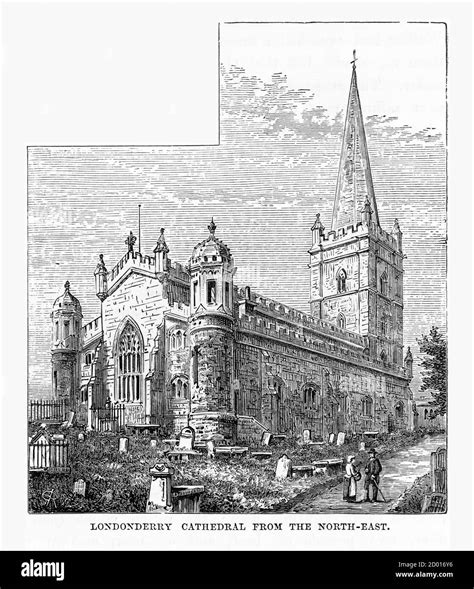 Londonderry cathedral Black and White Stock Photos & Images - Alamy