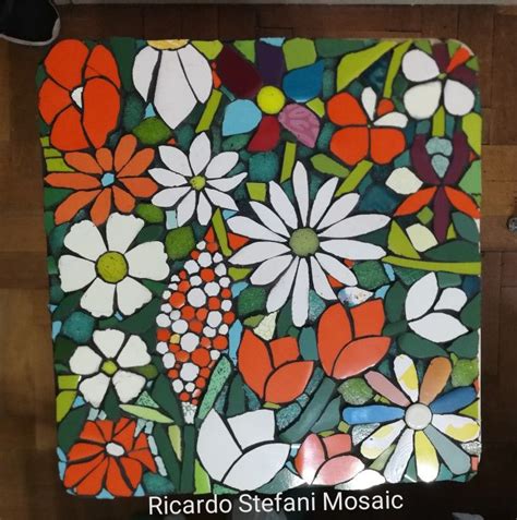 Ricardo Stefani Mosaic Flores En Mosaico Dise O Composici N Y