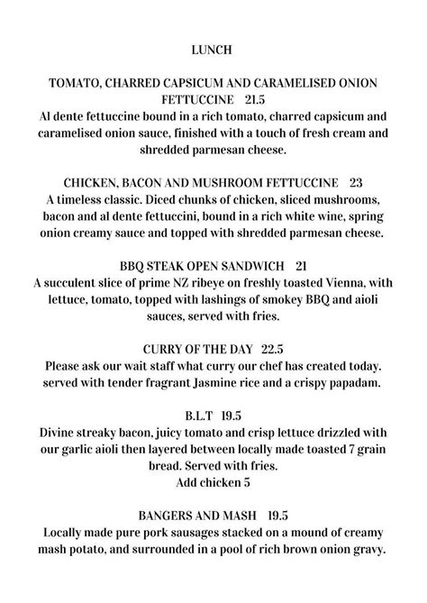 Menu At Simply Divine Cafe Egmont Village