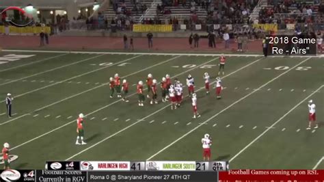 Re Air Harlingen VS Harlingen South Bird Bowl Football Game 11 2