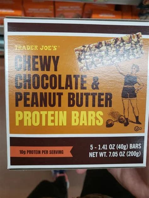 Trader Joes Chewy Chocolate And Peanut Butter Protein Bars