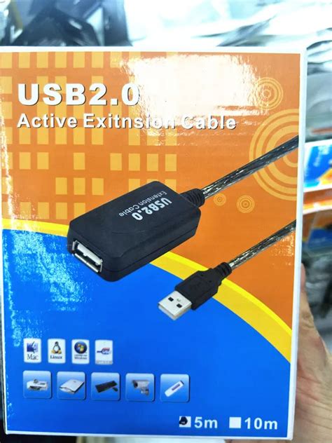 Repetidor Activo Usb Macho A Hembra Adaptador De Cable De