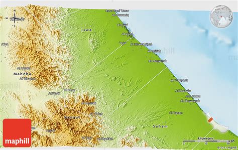 Physical 3D Map of Sohar