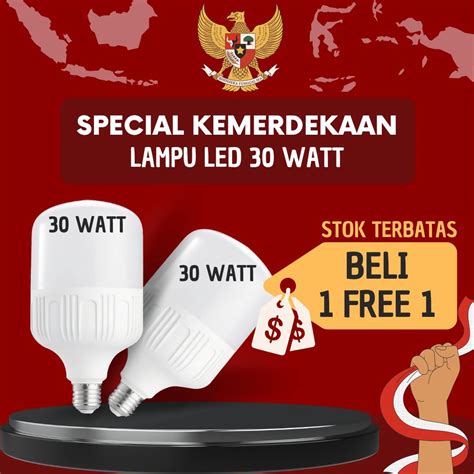 Jual Lampu Bohlam Led Watt Nide K Cahaya Putih Terang Plafon