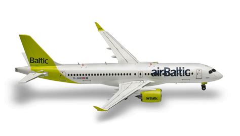 571487 001 Herpa Wings 1200 Airbus A220 300 Air Baltic Yl Abm