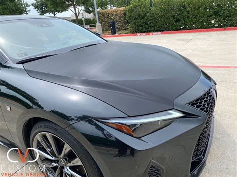 Lexus IS350 F Sport With Hood And Spoiler Wrapped In Carbon Fiber CVD