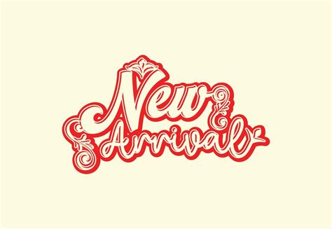 New Arrival Logo And Sticker Design Template Vector Art At