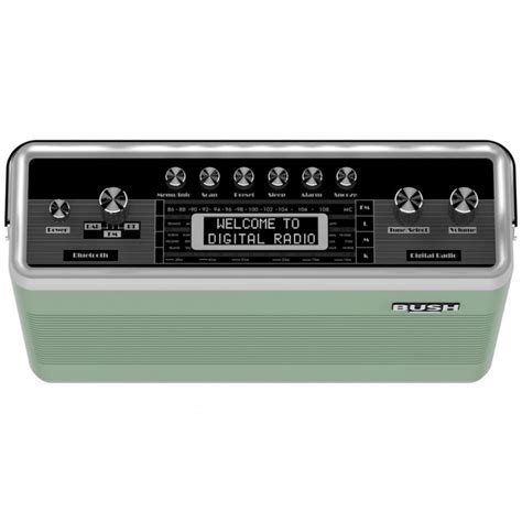 Bush Retro Wireless Dab Radio Sage Green Dab Digital Radios Home Audio Audio And Video