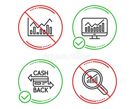 Tarjeta De Infochart De Cashback Y Sistema De Los Iconos De Las Estad