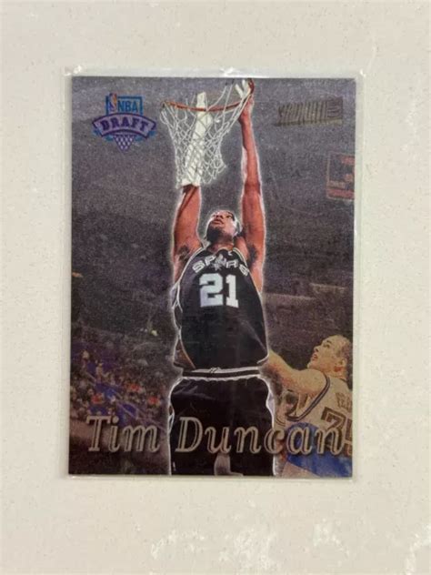 Topps Stadium Club Tim Duncan Rookie Card San Antonio