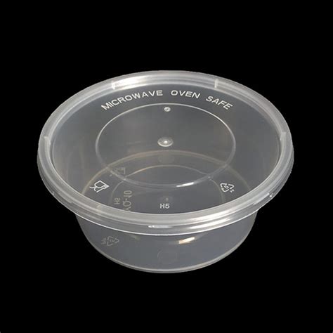 wholesale round clear microwave plastic restaurant soup bowl with lid ...