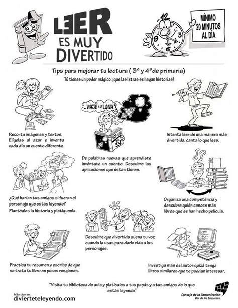 Tips Para Mejorar Tu Lectura 3° Y 4° De Primaria Bibliotecas