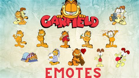 12 Pack Garfield Emotes Etsy