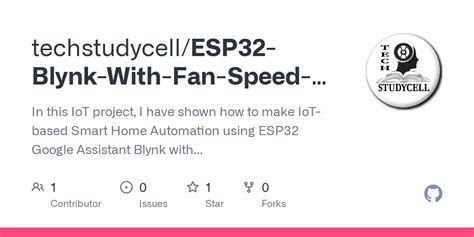 Github Techstudycell Esp Blynk With Fan Speed Control Sensor In