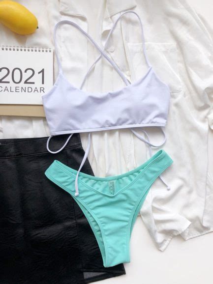 U Neck Tank Sleeveless Bikini Swimming Sets Power Day Sale