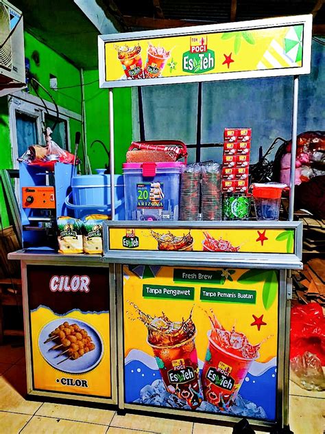 Promo 2 Paket Es Teh Poci Dan Cilor Booth Meja Sambung Lazada Indonesia