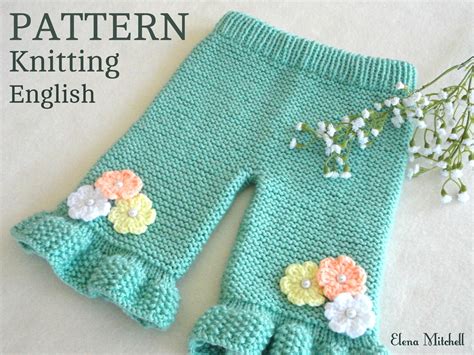 Knitting PATTERN Baby Pants Knitted Baby Pants Pattern Baby - Etsy