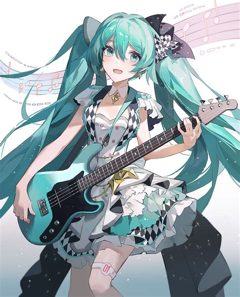 Hatsune Miku And More More Jump Miku Vocaloid And 1 More Drawn By